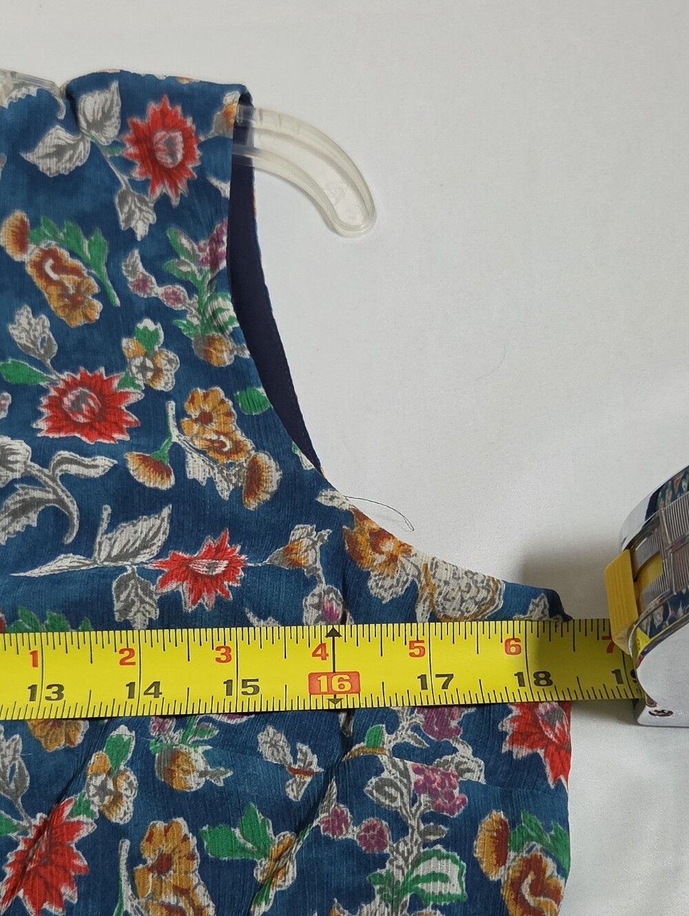 Lauren Ralph Lauren Blue Floral Tiered Sleeveless Dress - Picture 3 of 4
